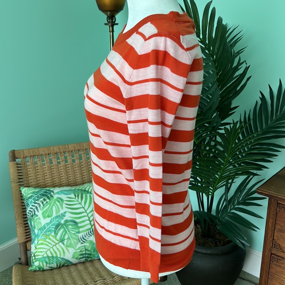 J Crew Striped Merino Wool Sweater Size XS